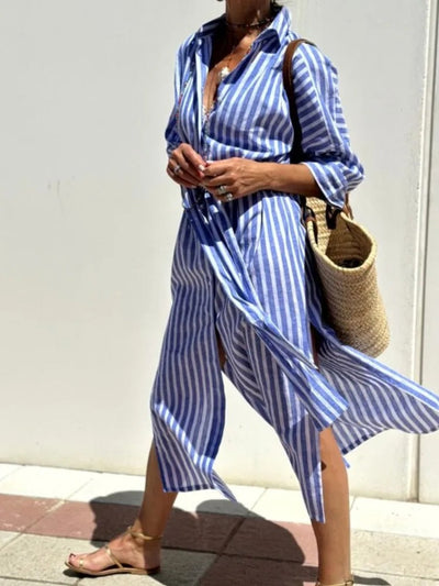 Géraldine | Stylish and Elegant Striped Dress