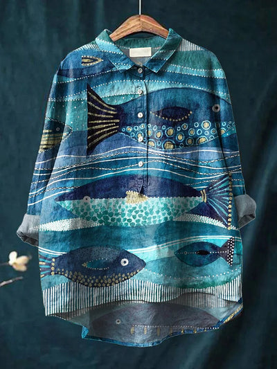 Jax Ocean Art Blouse