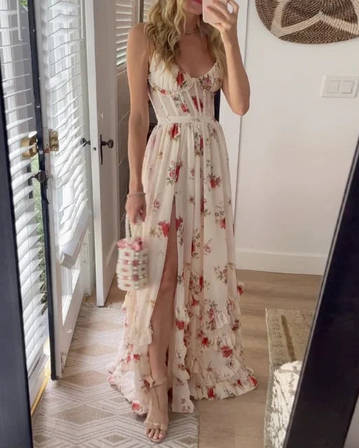 Sonja | Midi Dress in Floral Pattern