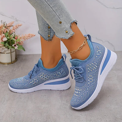 Giselle – Orthopaedic Trainers with Sparkling Rhinestones