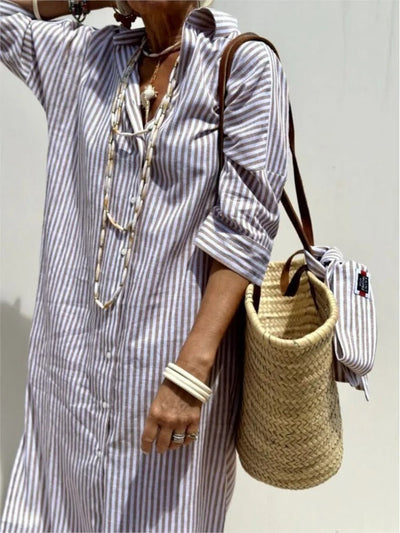 Géraldine | Stylish and Elegant Striped Dress