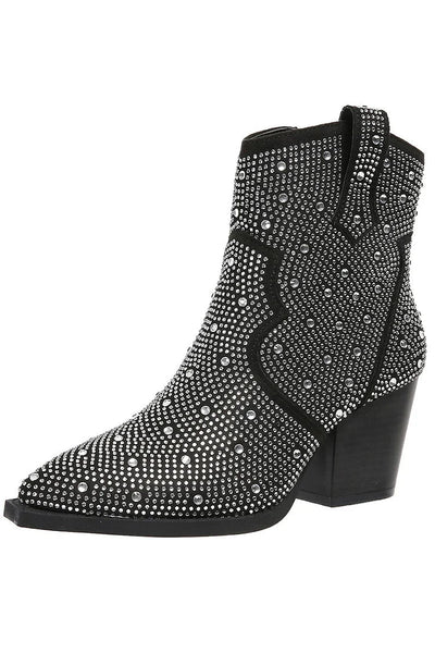 Melas | Elegant ankle boots with patchwork and zip
