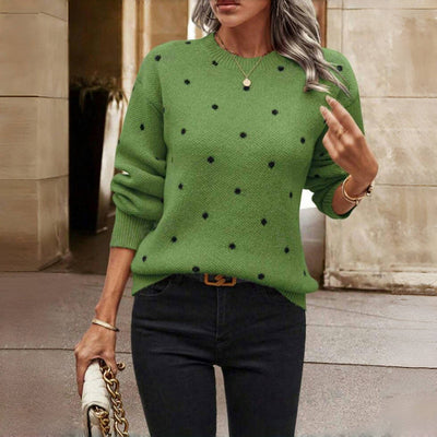 Petra | Elegant Polka Dot Sweater