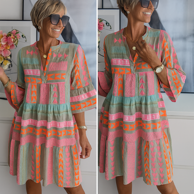 Stacey - Embroidered Summer Mini Dress