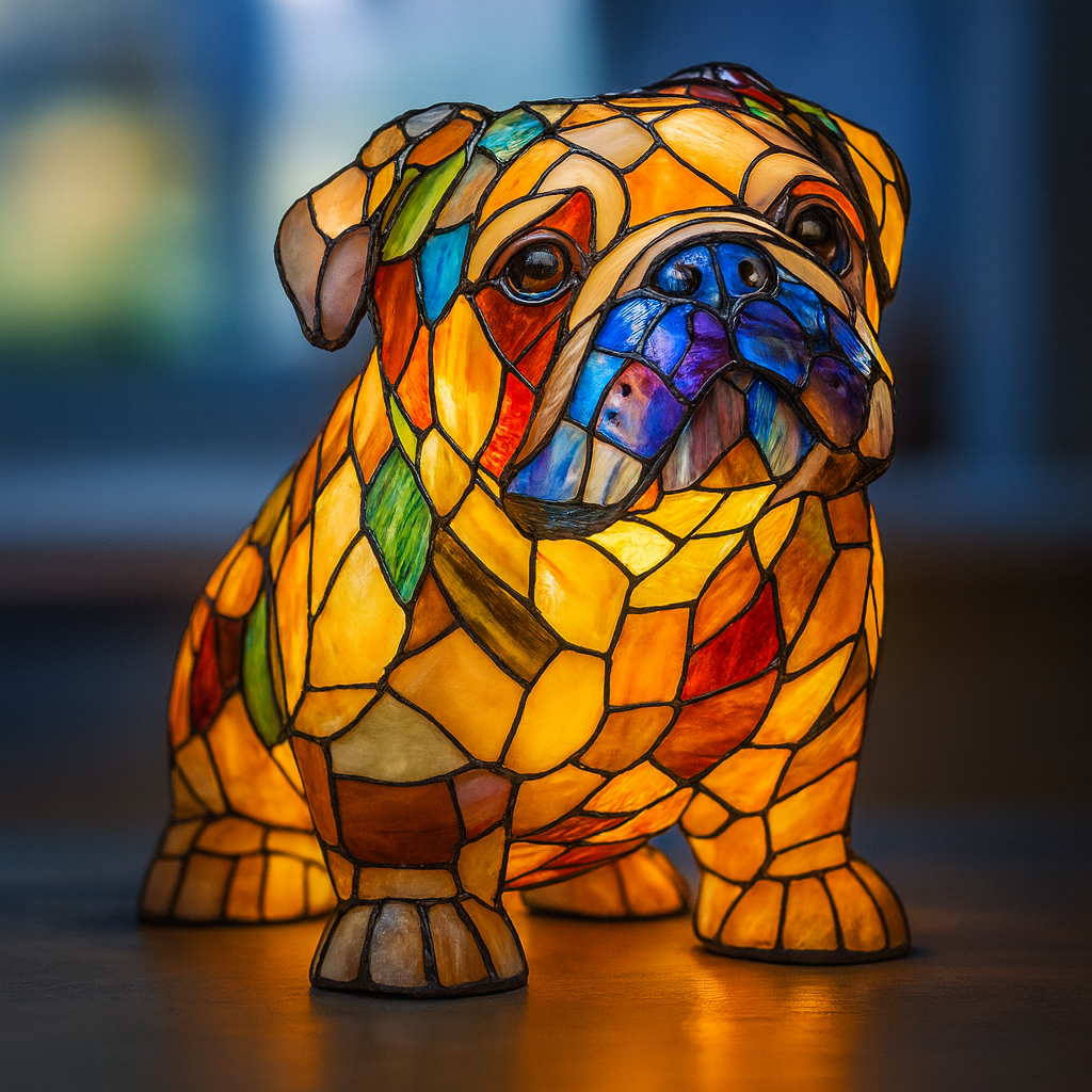 Shadow | Magisk Dog Lamp in Coloured Glass
