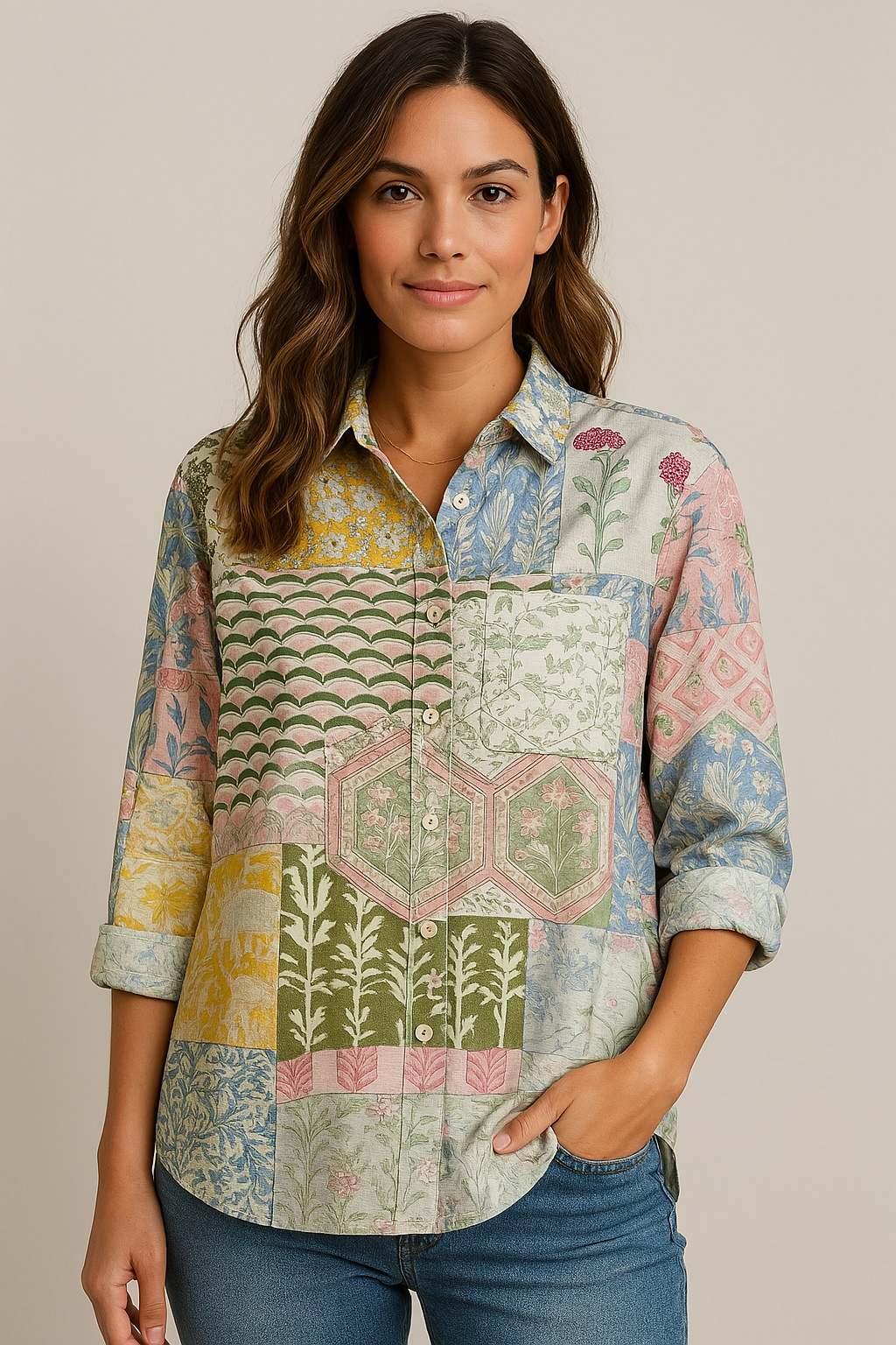 Natasha | Elegant Floral Blouse