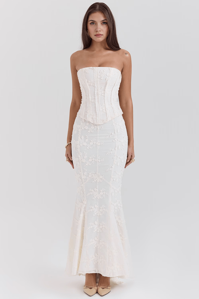 Eevi | Dress with Embroidered Corset