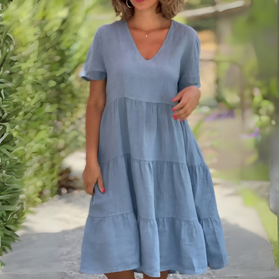 Luce | Light Dress with V-Neck