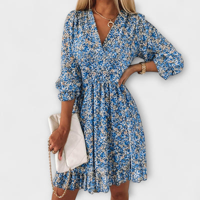 Marianna | Floral Dress with Puff Sleeves