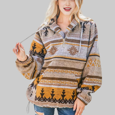 Saku™ - Comfy Oversized Zip-Up Long Sleeve Hoodie