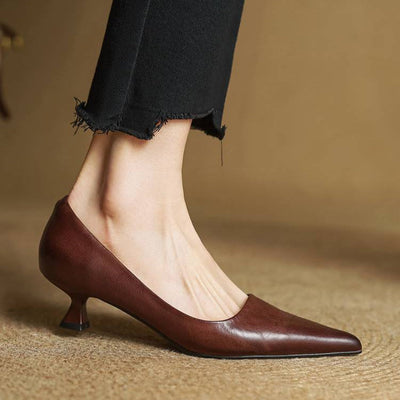 Anok - Refined Leather Heels | Premium Edition