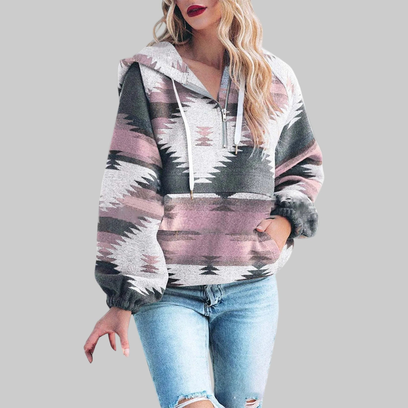 Saku™ - Comfy Oversized Zip-Up Long Sleeve Hoodie