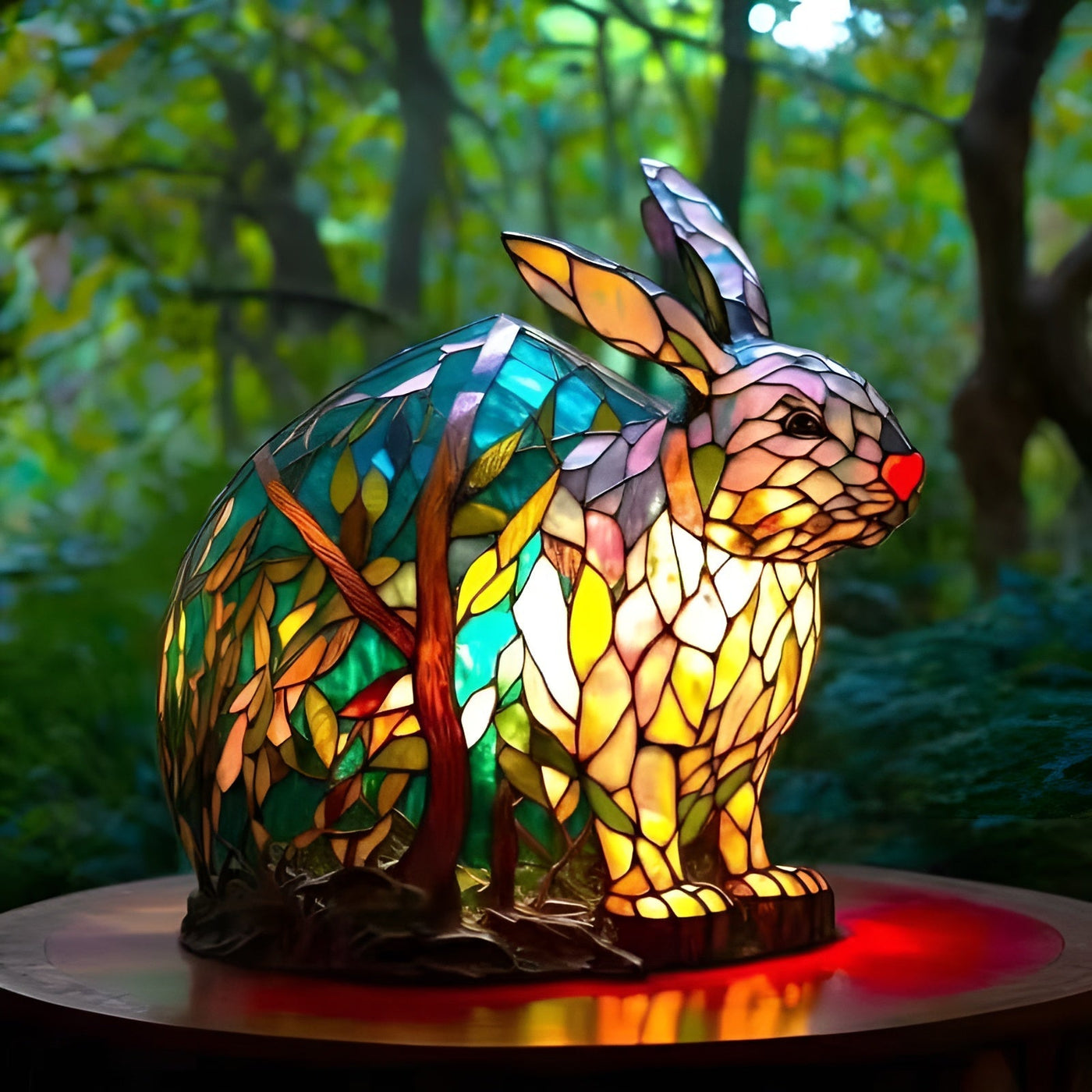 Lapinou | Coloured Glass Rabbit Lamp Magisk