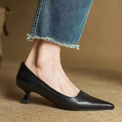 Anok - Refined Leather Heels | Premium Edition