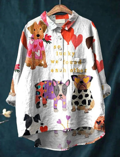 Laura | Dog Art Blouse