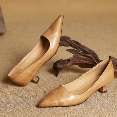 Anok - Refined Leather Heels | Premium Edition
