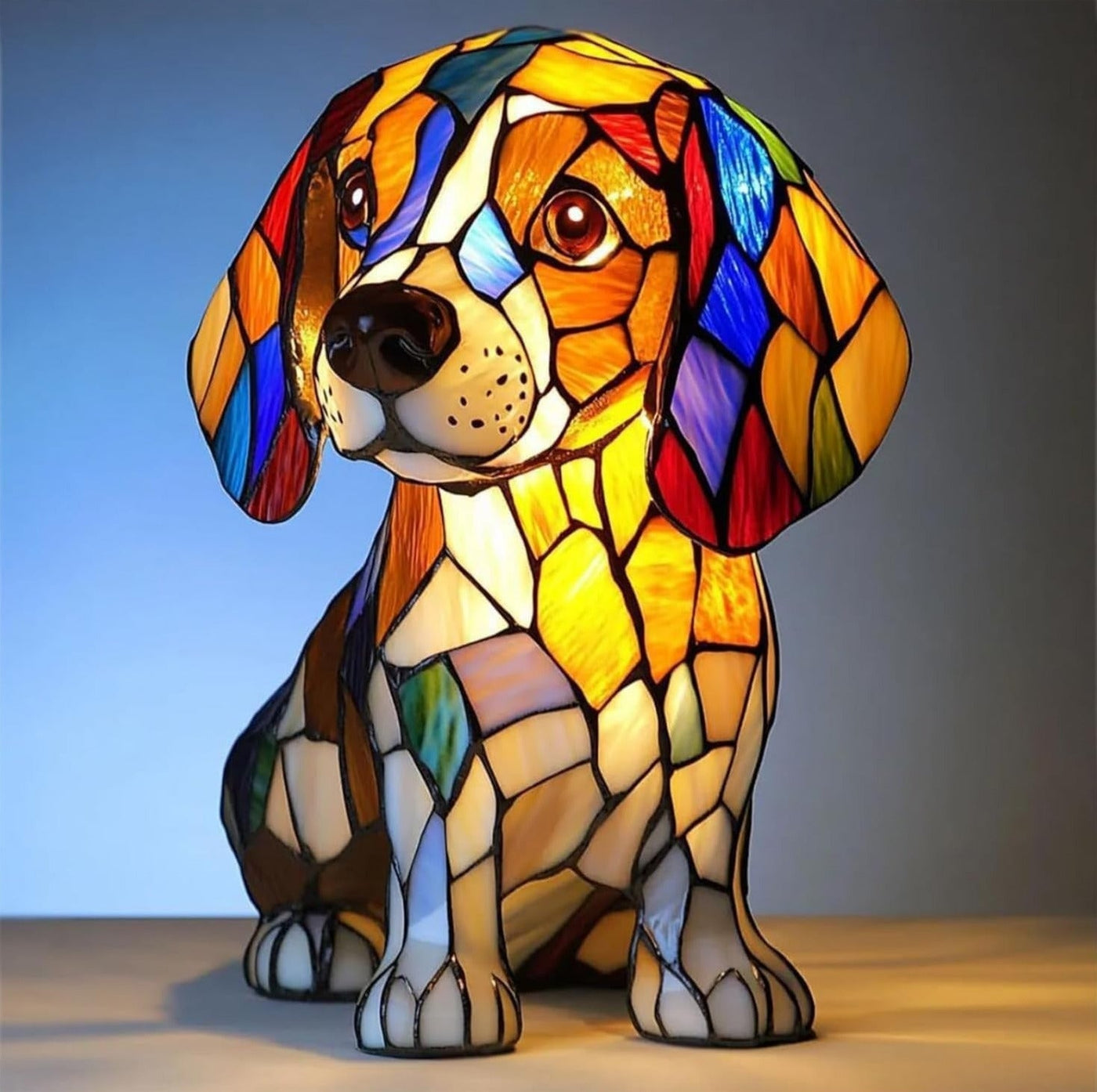 Coco | Magisk Dog Lamp in Coloured Glass