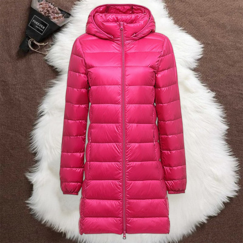 Helsa Long Padded Mid Jacket | Pink