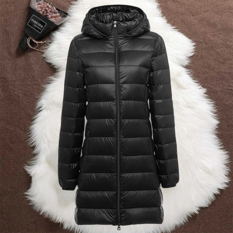 Helsa Long Padded Jacket | Black