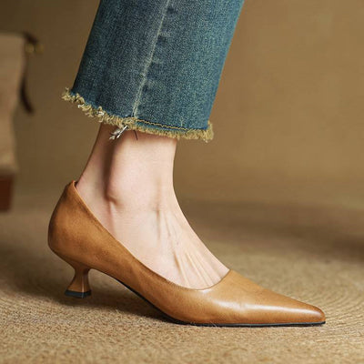 Anok - Refined Leather Heels | Premium Edition