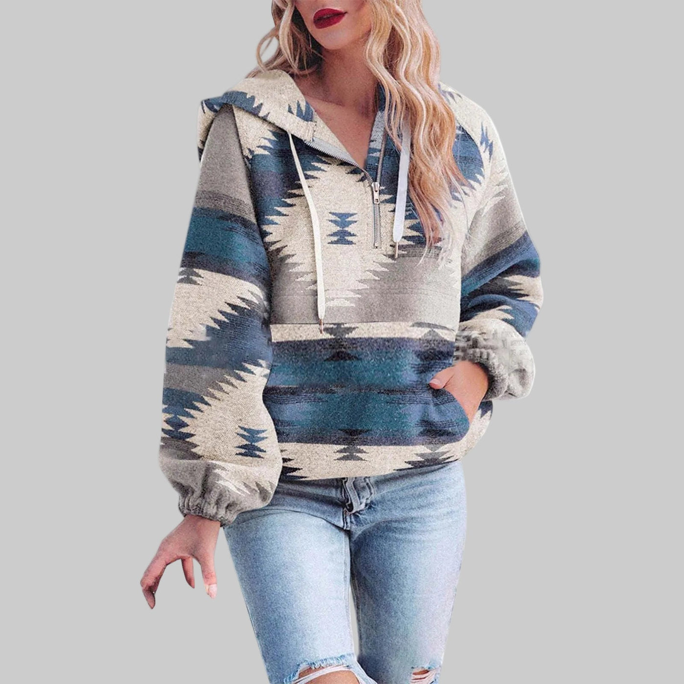 Saku™ - Comfy Oversized Zip-Up Long Sleeve Hoodie