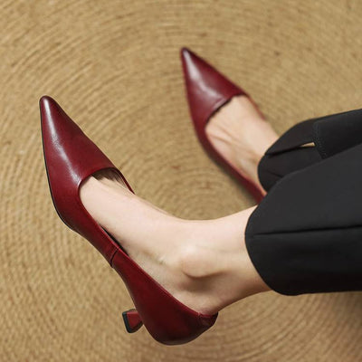 Anok - Refined Leather Heels | Premium Edition