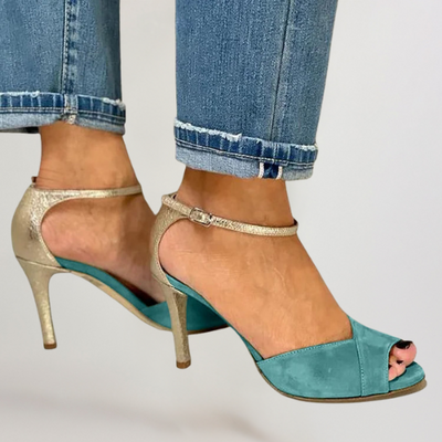 Liv | peep-toe high-heeled shoes with fastening and closure