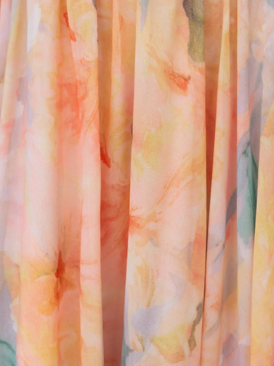 Sarah | Peach flower dress
