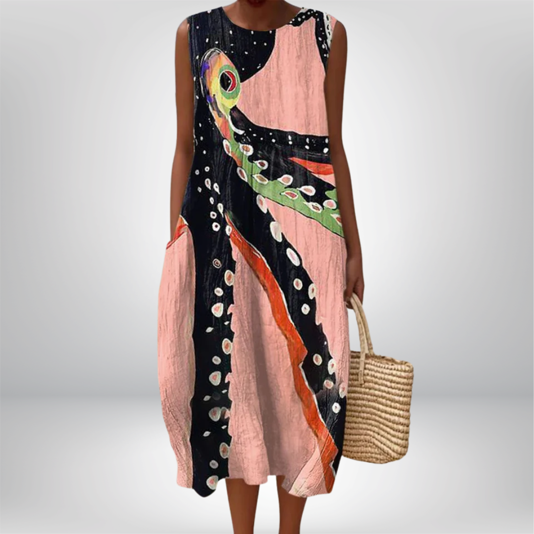 Beata Butik® | Elegant Geometric Dress