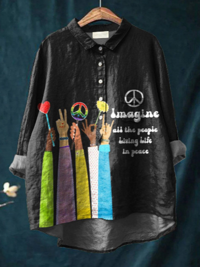 Peace Hippie Art Blouse