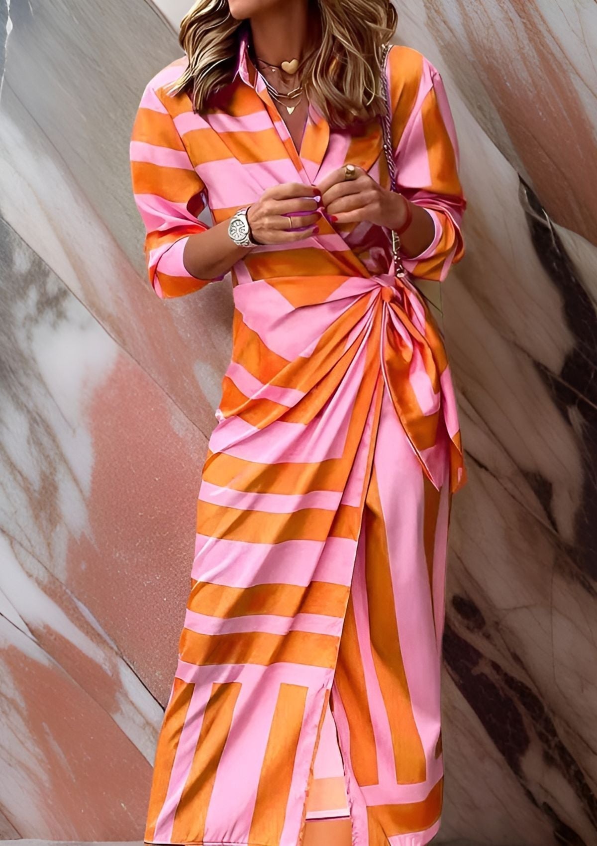 Hannah | Wrap Dress with Print