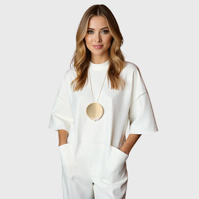 Kasia | Elegant Short-Sleeved Jumpsuit