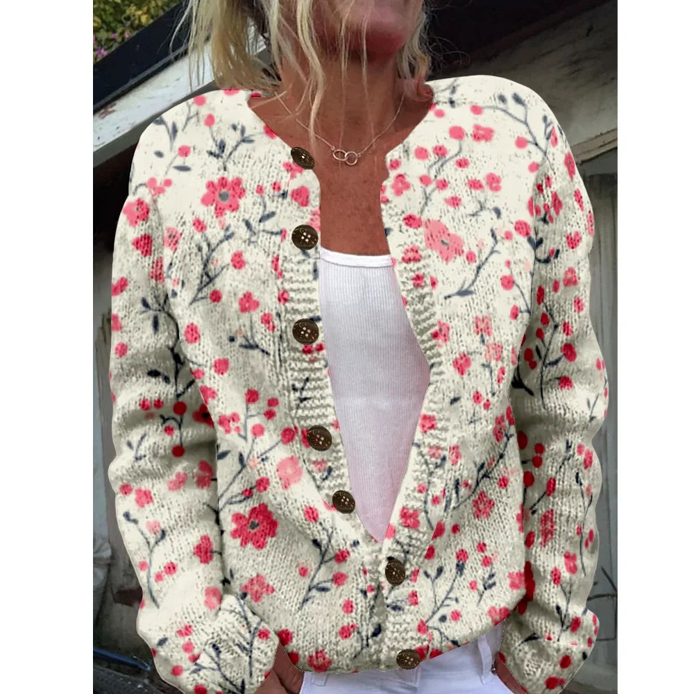 Evi | Chic cardigan with print