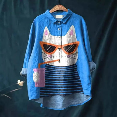 Urulu | Cat Art Blouse