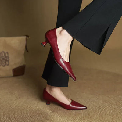 Anok - Refined Leather Heels | Premium Edition