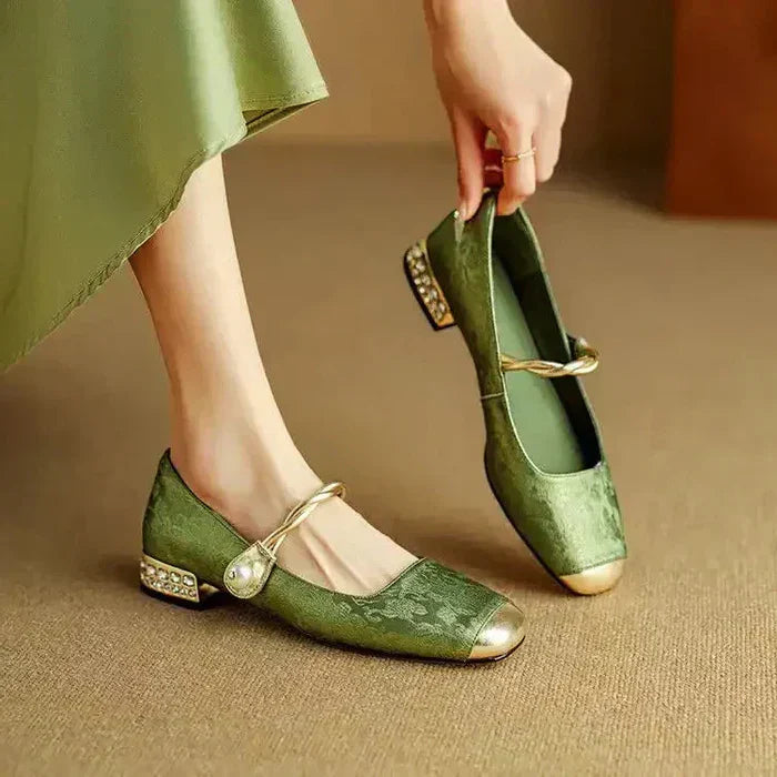 Cecilia™ | Pearl Charm Mary Janes