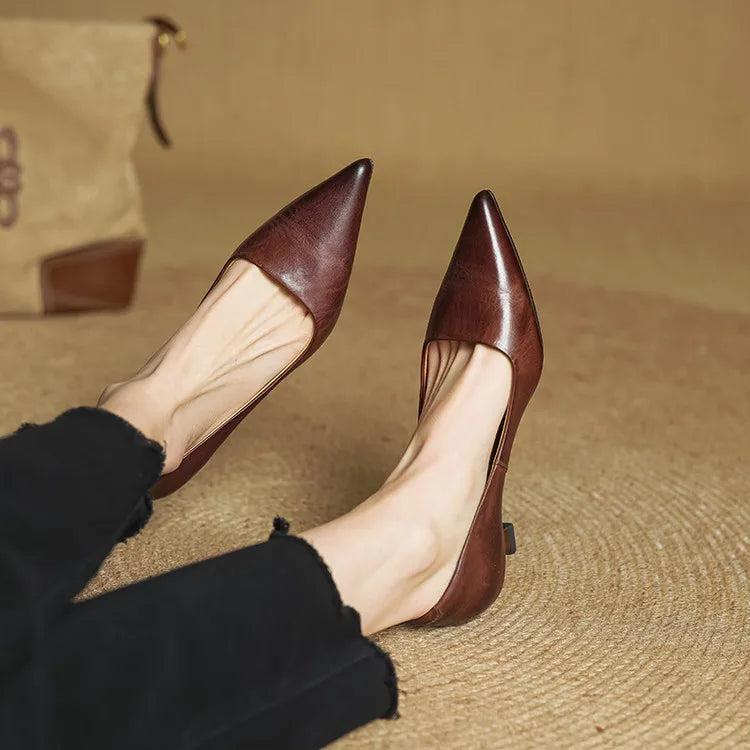 Anok - Refined Leather Heels | Premium Edition