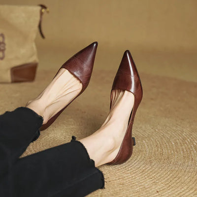 Anok - Refined Leather Heels | Premium Edition