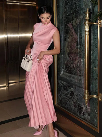 Ellison - Classic Draped Maxi Dress