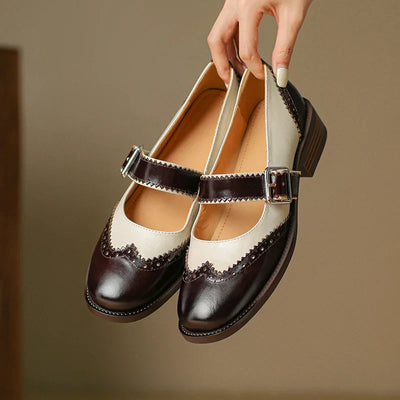 Miana™ | Leather Mary Janes