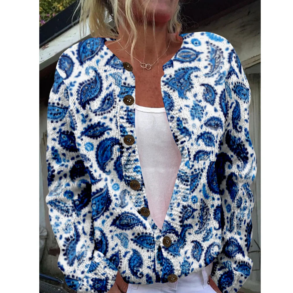 Giselle | Chic cardigan with print