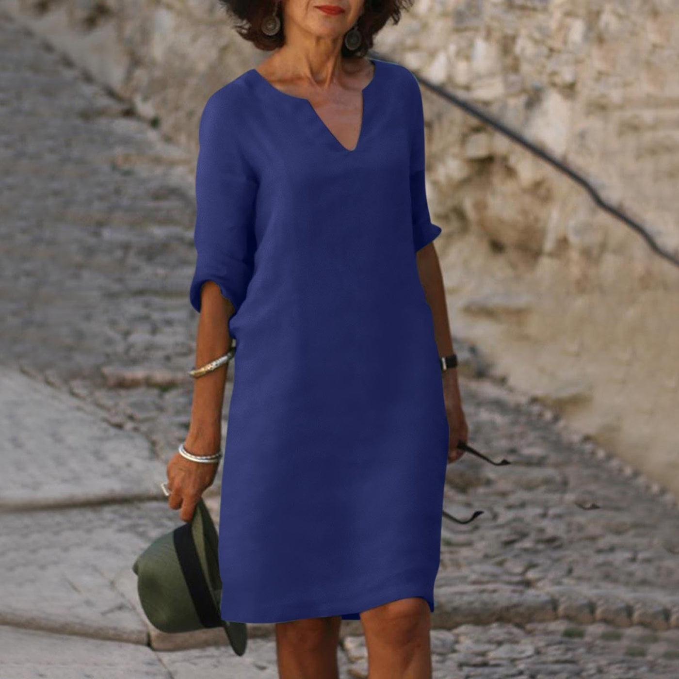 Cassie | Perfectly Fitted Dress with V-Neck