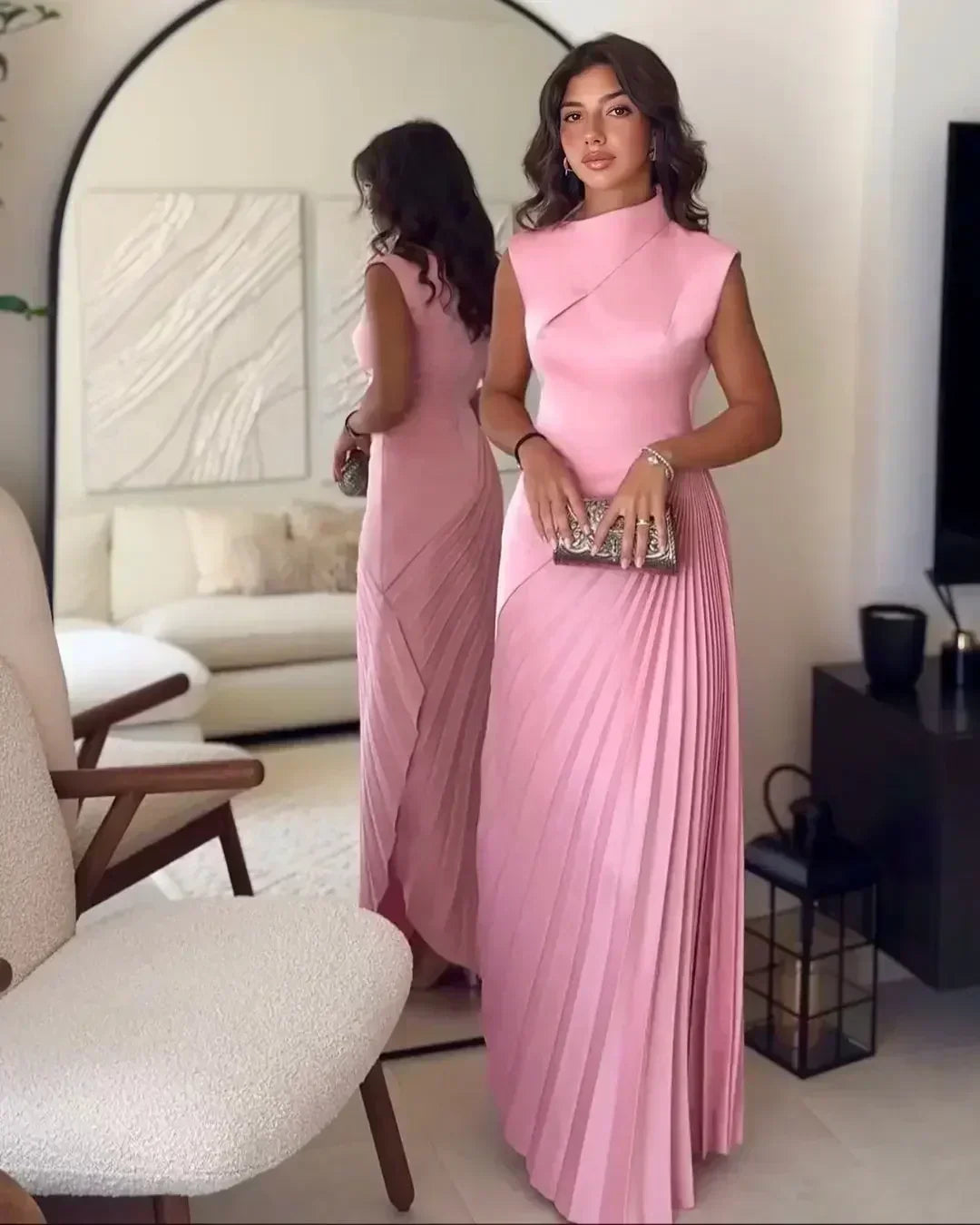 Ellison - Classic Draped Maxi Dress