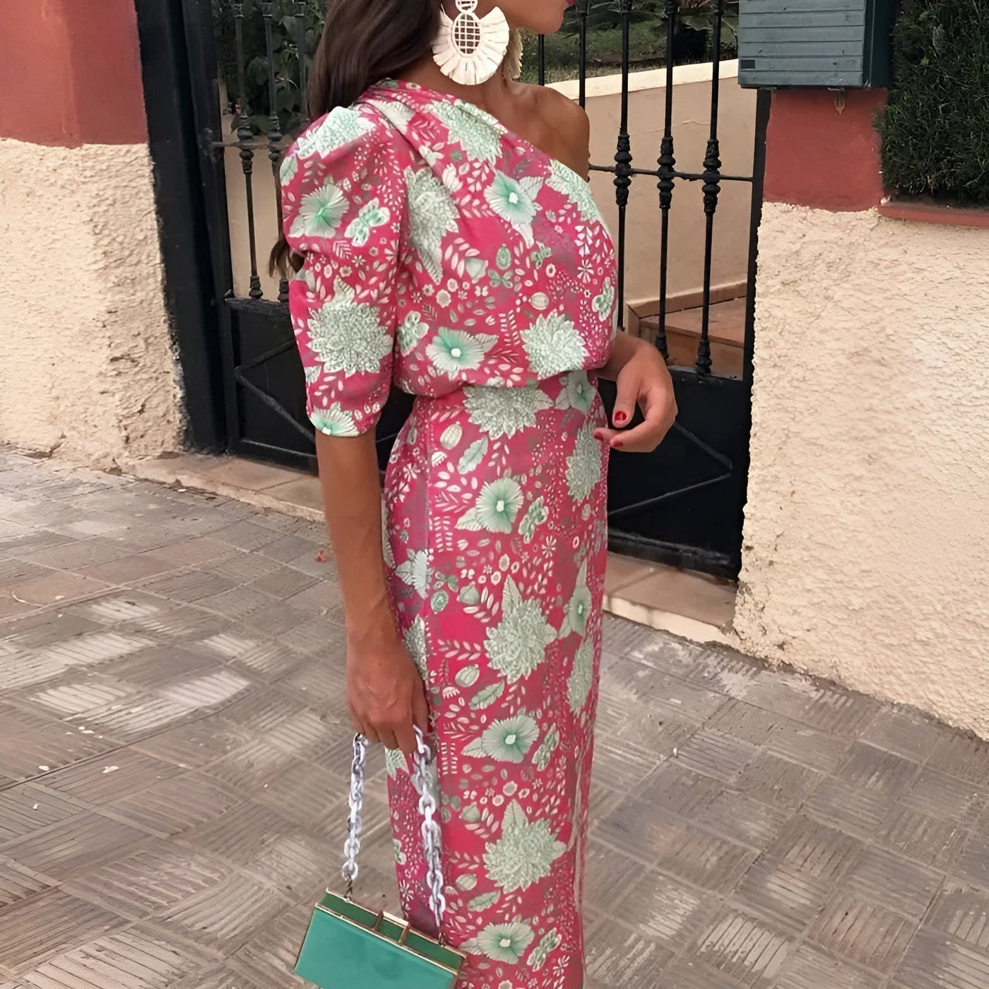 Émilie™ | Long Dress in Print