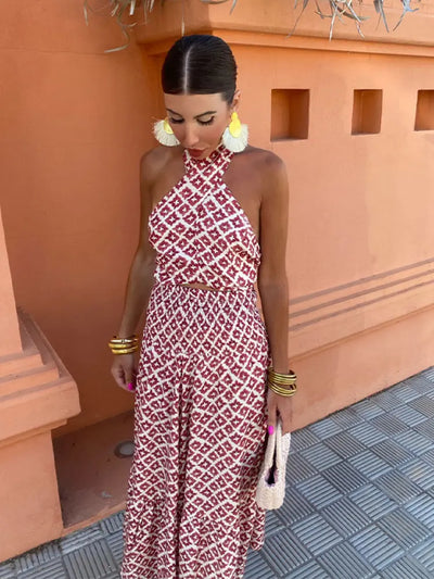 Mickay™ | Elegant Draped Midi Dress with Off-the-Shoulder Design