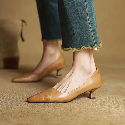 Anok - Refined Leather Heels | Premium Edition