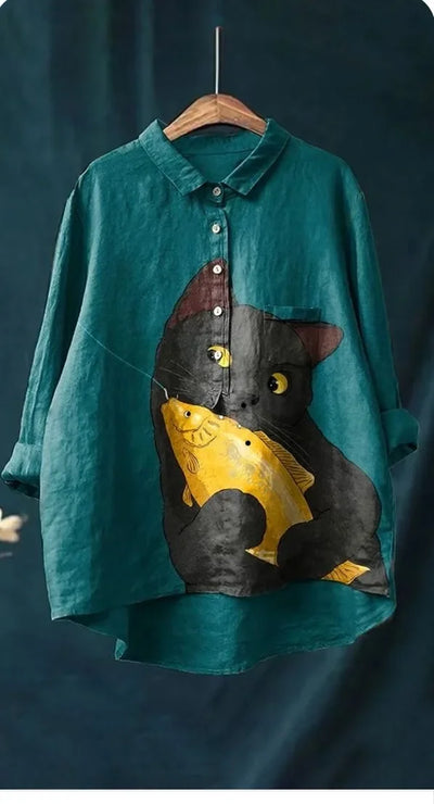 Urulu | Cat Art Blouse