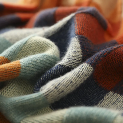 Mabel | Patchwork Turtleneck Sweater