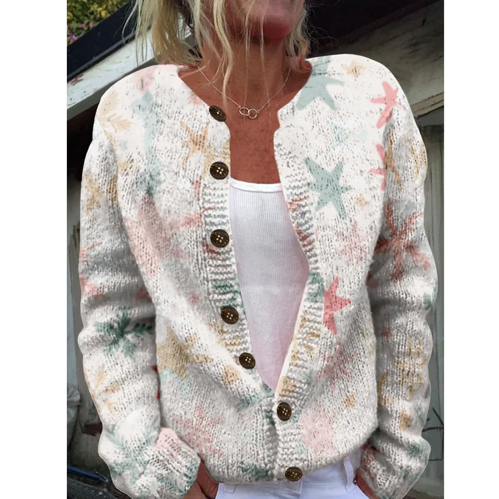 Dora | Chic cardigan with print