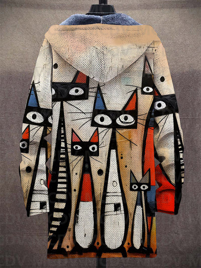 Filippa | Abstract Cats Hoodie